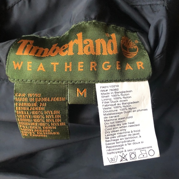Timberland ~ Down Filled Reversible Vest ~ Size Medium - Picture 5 of 8